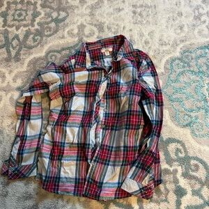 Croft & Barrow Plaid Shirt - Red, Blue, White
